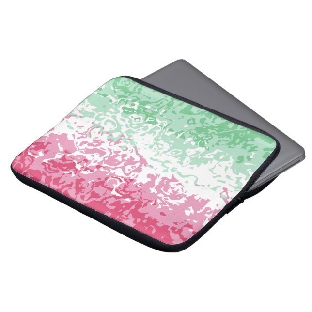 Psychedelic Groovy Abstract Abrosexual Pride Flag Laptop Sleeve (Front Top)
