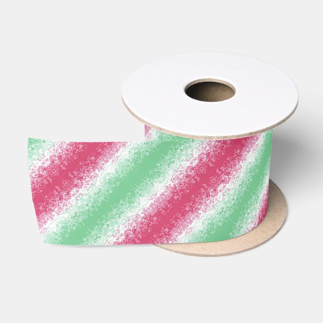 Psychedelic Groovy Abstract Abrosexual Pride Flag Satin Ribbon (Spool)