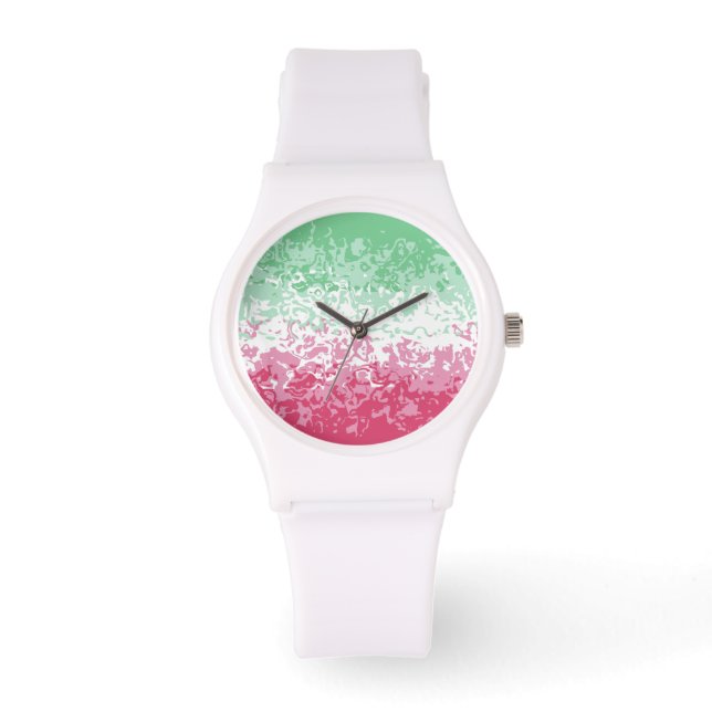 Psychedelic Groovy Abstract Abrosexual Pride Flag Watch (Front)