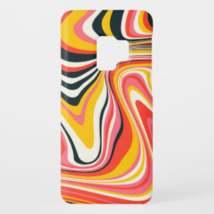Psychedelic groovy background. Colourful abstract  Case-Mate Samsung Galaxy S9 Case