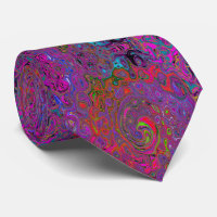 Psychedelic Groovy Magenta Retro Liquid Swirl