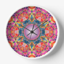 Psychedelic Groovy Pink Love Glam Mandala