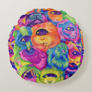 Psychedelic Guinea Pig Pile Pillow
