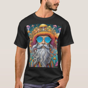 Psychedelic Guru Trippy Hippie Mushroom T-Shirt