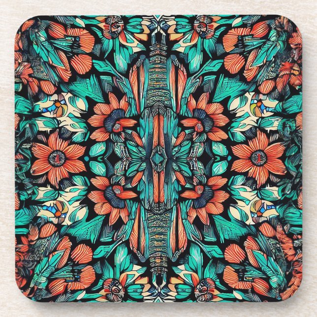 Psychedelic Hawaiian Coaster (Front)
