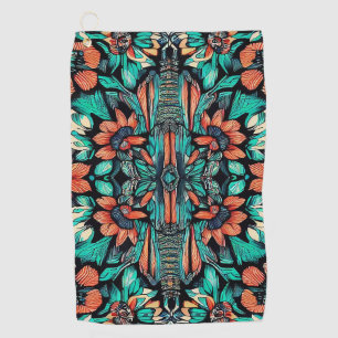 Psychedelic Hawaiian Golf Towel