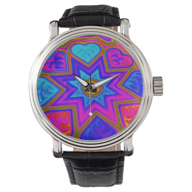 Psychedelic Hearts Watch (Front)