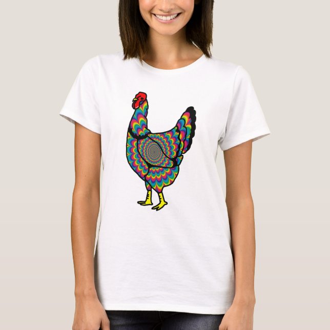 Psychedelic Hen T-Shirt (Front)