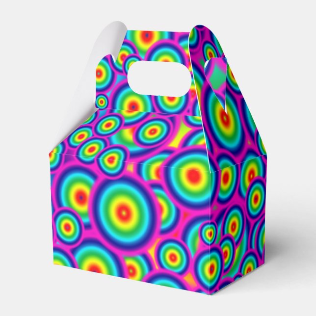 Psychedelic Hippie Favor Boxes (Front Side)