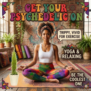 Psychedelic Hippie Pattern Leggings