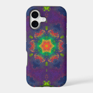 Psychedelic Hippie Purple Orange and Green
