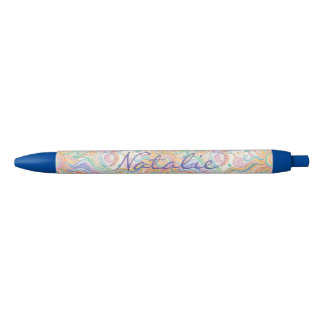 Psychedelic Hippie Soft Watercolor Black Ink Pen