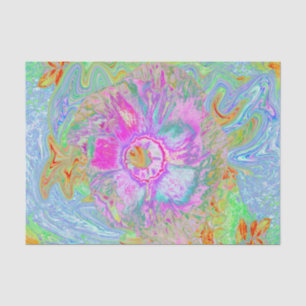 Psychedelic Hot Pink and Ultra-Violet Hibiscus Tissue Paper