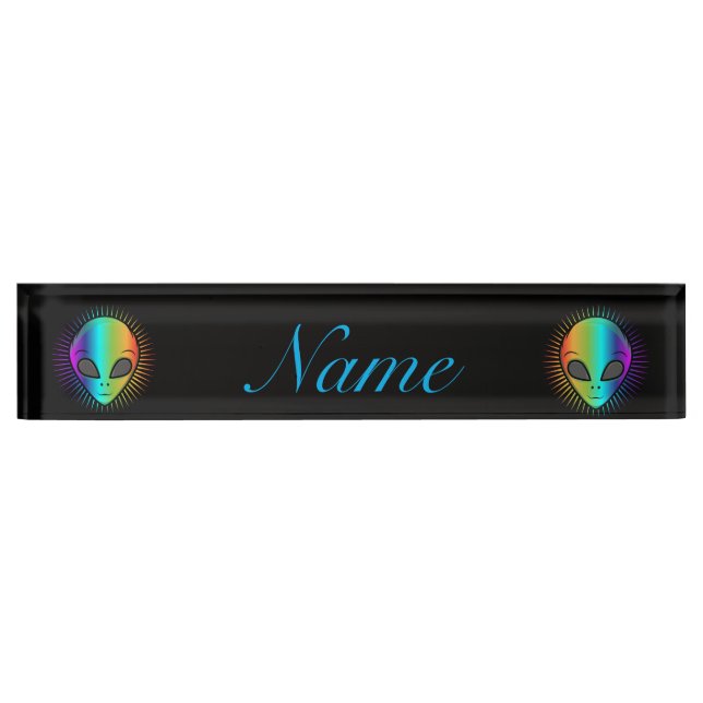 Psychedelic Human Skull Thunder_Cove Nameplate (Front)