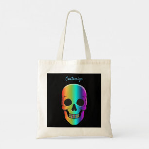 Psychedelic Human Skull Thunder_Cove Tote Bag