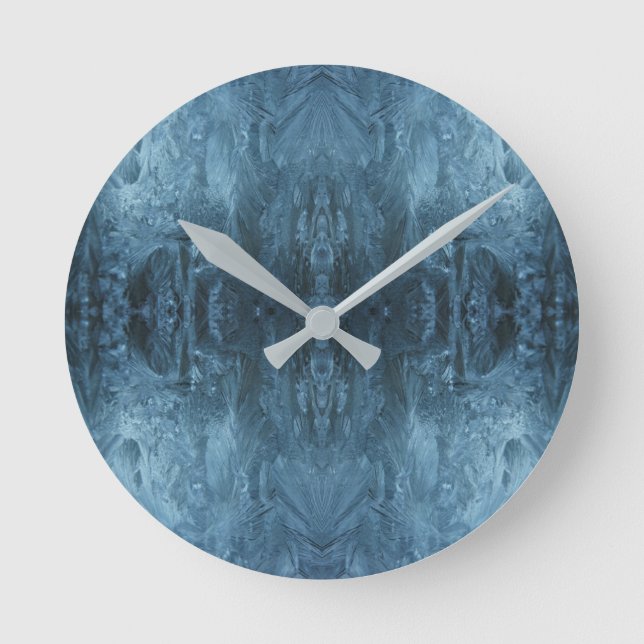 Psychedelic Ice pattern  Round Clock (Front)