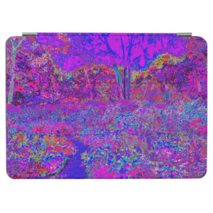 Psychedelic Impressionistic Purple Landscape iPad Air Cover