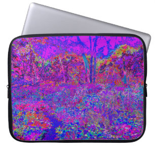 Psychedelic Impressionistic Purple Landscape Laptop Sleeve