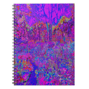 Psychedelic Impressionistic Purple Landscape Notebook