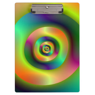 Psychedelic Inside Outside Rings Clipboard