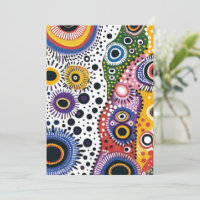 Psychedelic Invitation Retro. Party Invitation