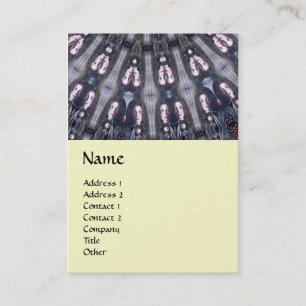 PSYCHEDELIC KALEIDOSCOPE /MYSTIC MEMORIES MONOGRAM BUSINESS CARD