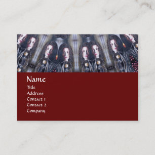 PSYCHEDELIC KALEIDOSCOPE /MYSTIC MEMORIES MONOGRAM BUSINESS CARD