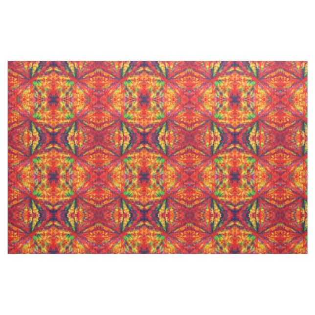 Psychedelic Kaleidoscope Pattern Fabric (Fat Quarter)
