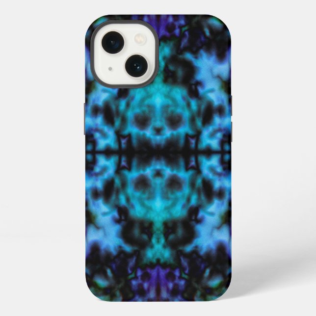 Psychedelic kaleidoscope pattern iPhone case (Back)