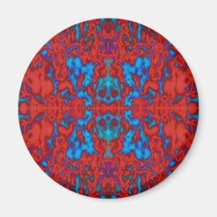 Psychedelic kaleidoscope pattern magnet