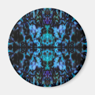 Psychedelic kaleidoscope pattern magnet