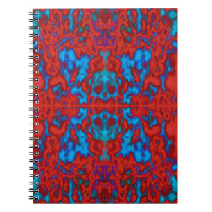 Psychedelic kaleidoscope pattern notebook
