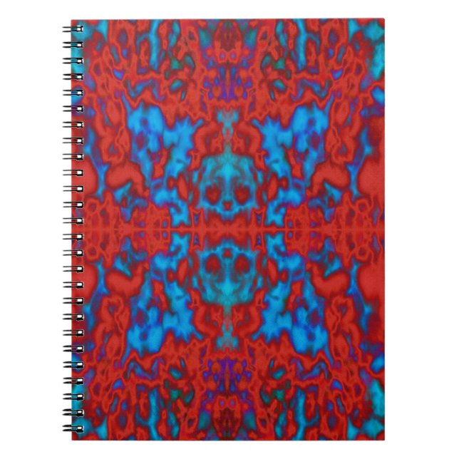 Psychedelic kaleidoscope pattern notebook (Front)