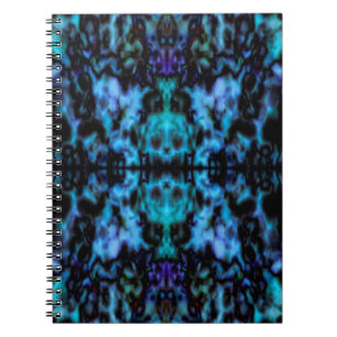 Psychedelic kaleidoscope pattern notebook