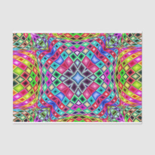 psychedelic kaleidoscope tissue paper
