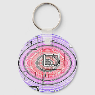 Psychedelic Key Ring