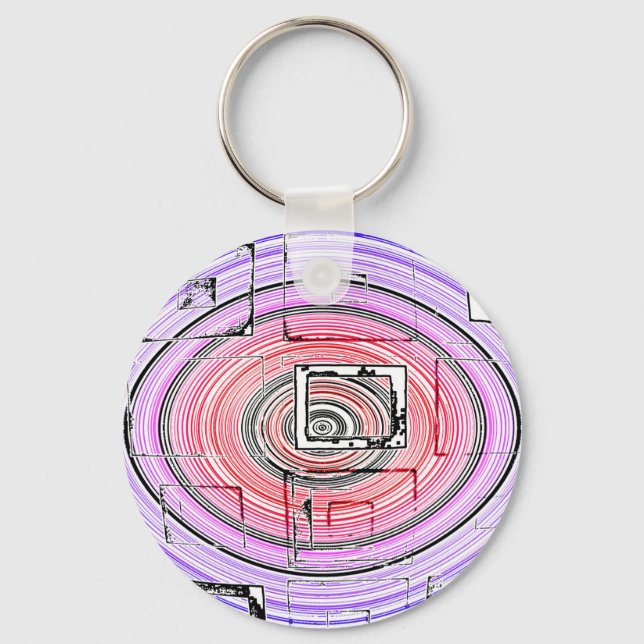 Psychedelic Key Ring (Front)