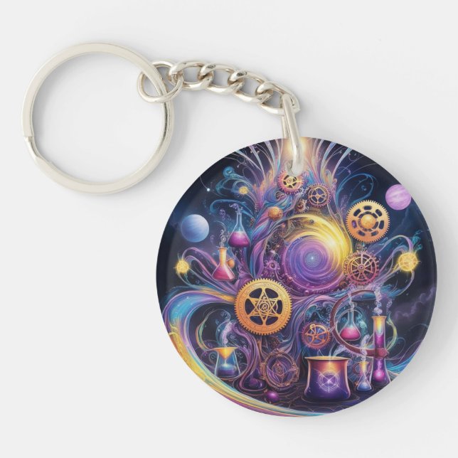 Psychedelic  key ring (Front)
