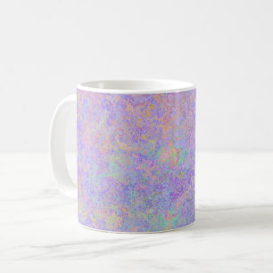 Psychedelic Lavender Purple Neon Pastel Abstract Coffee Mug