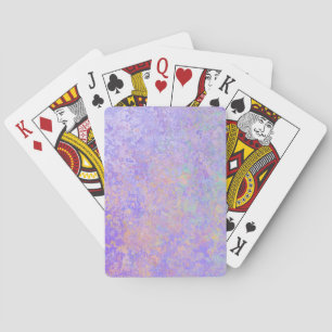 Psychedelic Lavender Purple Neon Pastel Abstract Playing Cards