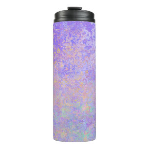 Psychedelic Lavender Purple Neon Pastel Abstract Thermal Tumbler