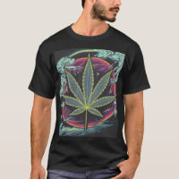 Psychedelic Leaf T-Shirt | Neon Streetwear Tee