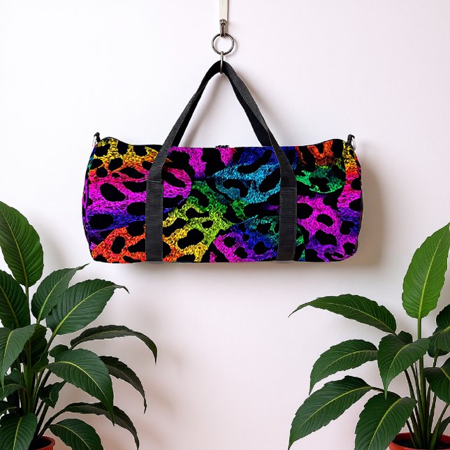 Psychedelic Leopard Print  Duffle Bag (Creator Uploaded)