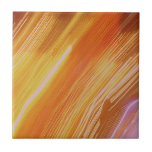 Psychedelic Lights Colours Ceramic Tile