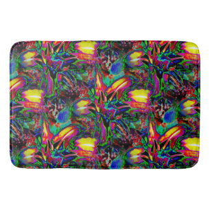 Psychedelic Lilies.... Bath Mat