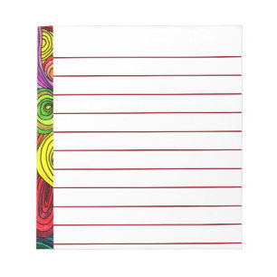 Psychedelic Lines Notepad