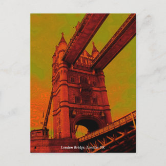 Psychedelic London Bridge Postcard