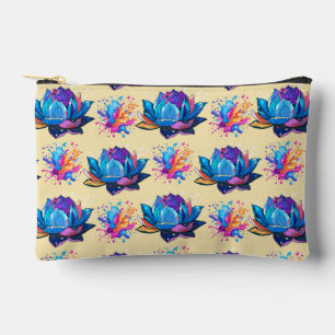 Psychedelic Lotus Blossom Pattern Accessory Pouch