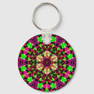 Psychedelic Mandala #13 Keychain