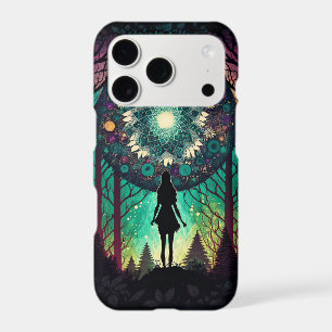 Psychedelic Mandala Forest iPhone Case   Boho Art
